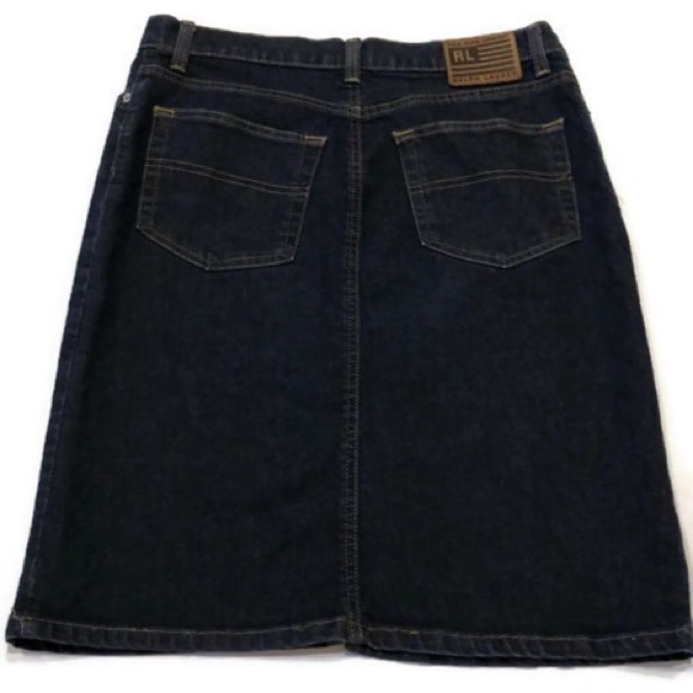 Ralph Lauren Low Rider Denim Skirt Size 10